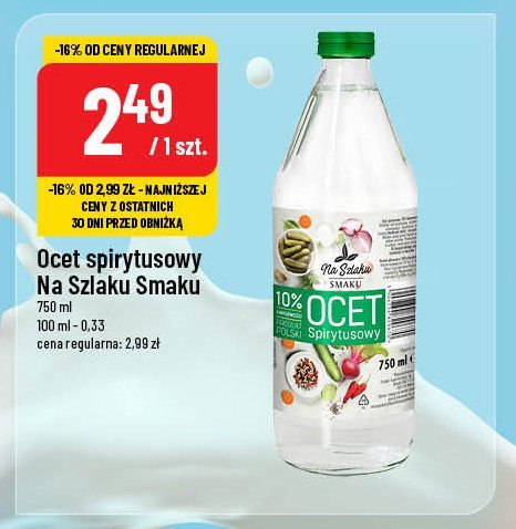 Ocet spirytusowy Na szlaku smaku promocja