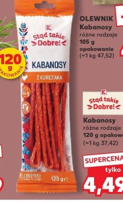 Kabanosy z kurczaka promocja w Kaufland