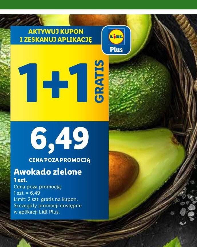 Awokado zielone promocja