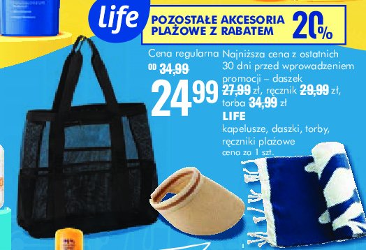 Kapelusz słomiany Life (super-pharm) promocja