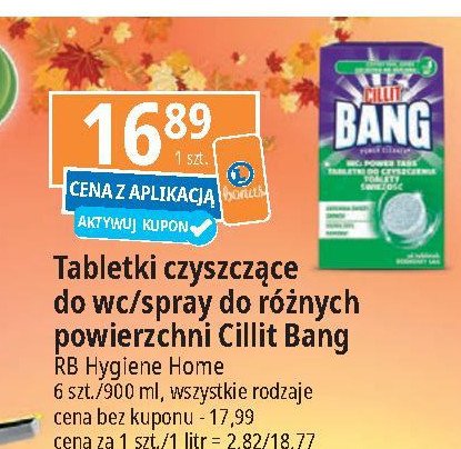 Tabletki do czyszczenia wc sosnowy las Cillit bang promocja