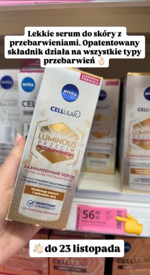 Serum do twarzy Cellular Luminous 630 przeciw przebarwieniom promocja w Hebe