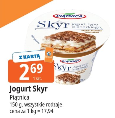 Jogurt Skyr tiramisu promocja w Leclerc