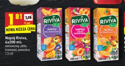 Napój wieloowocowy Riviva promocja