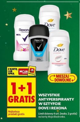 Antyperspirant w sztyfcie wszystkie rodzaje 1+1 GRATIS promocja w Biedronka