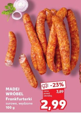 Frankfurterki surowe, wędzone  promocja w Kaufland