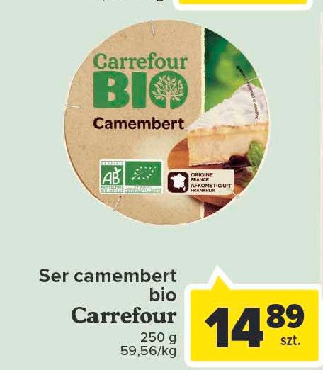 Ser camembert Carrefour bio promocja