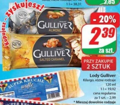 Lód almond Augusto gulliver promocja