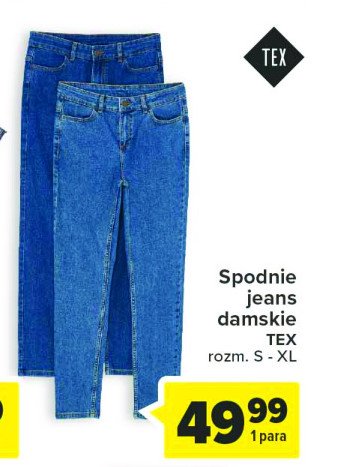 Spodnie jeans damskie s-xxl Tex promocja