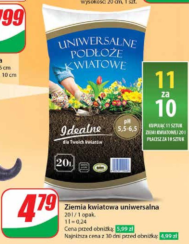 Podłoże uniwersalne kwiatowe promocja