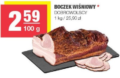 Boczek wiśniowy dobrowolscy promocja w SPAR