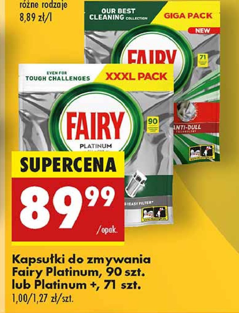 Tabletki do zmywarki Fairy platinum plus promocja w Biedronka