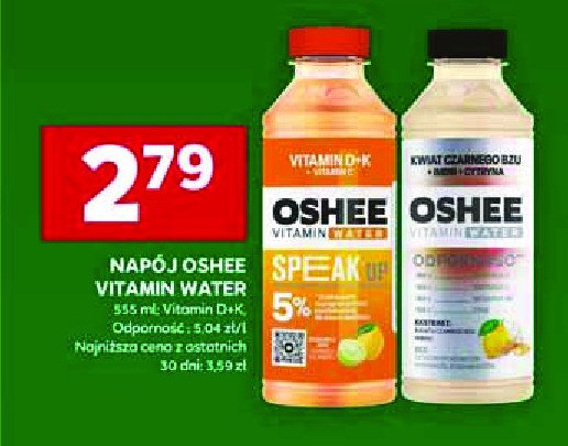 Napój odporność Oshee vitamin water promocja