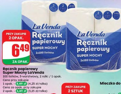 Ręcznik papierowy Super Mocny 2 szt. promocja w Dino