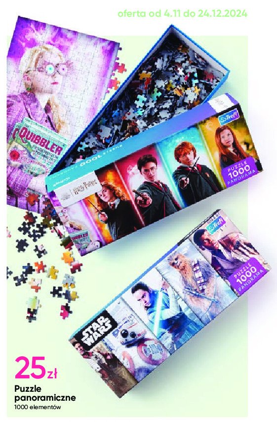 Puzzle panoramiczne harry potter Trefl promocja w Pepco