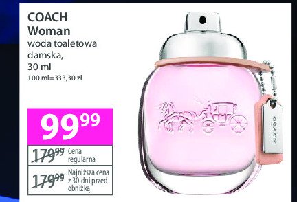 Woda toaletowa COACH WOMAN promocja