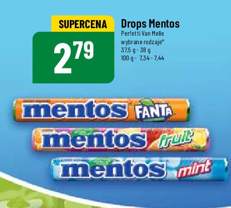 Dropsy fanta Mentos classic promocja