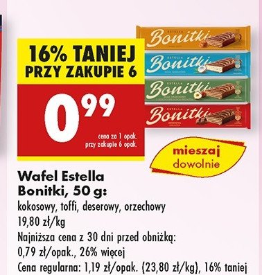 Wafelek orzechowy Bonitki promocja