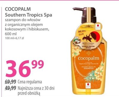 Szampon COCOPALM Southern Tropics Spa, 600 ml promocja w Hebe