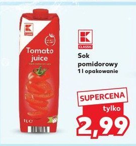 Sok pomidorowy K-classic promocja w Kaufland