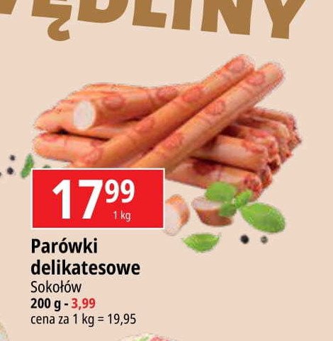 Parówki delikatesowe Sokołów promocja