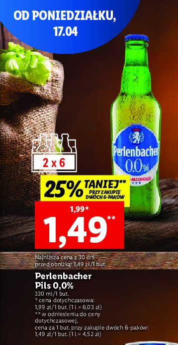 Piwo Perlenbacher 0% promocja