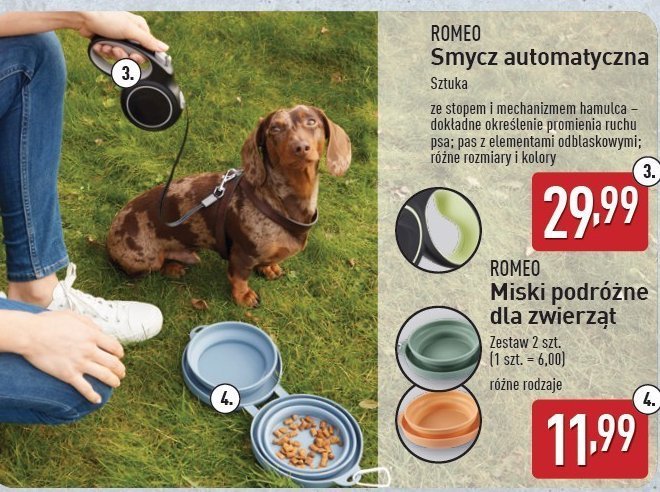 Smycz automatyczna Romeo (karma) promocja w Aldi