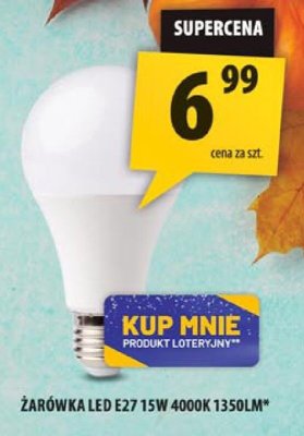 Żarówka LED E27 15W 4000K 1350lm promocja w Arhelan
