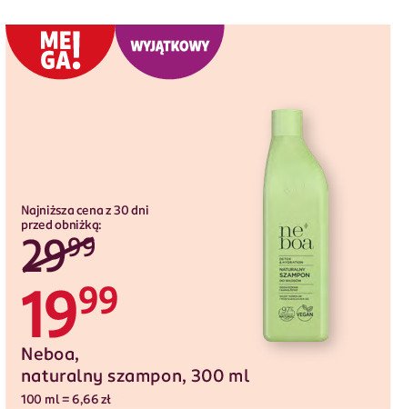 Szampon oczyszczający detox & balance Neboa promocja w Rossmann