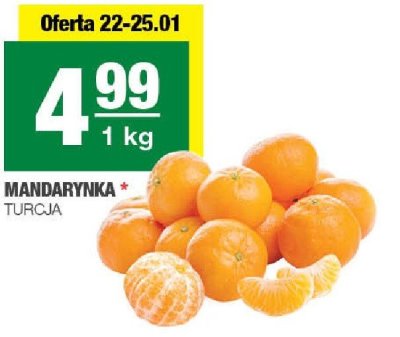 Mandarynka Turcja promocja w SPAR