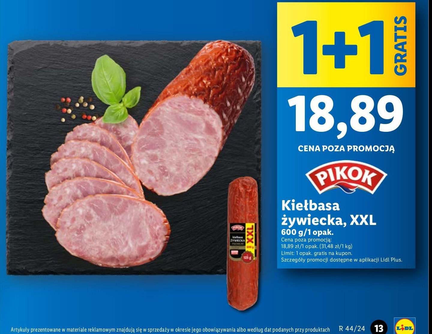 Kiełbasa  żywiecka Pikok promocja