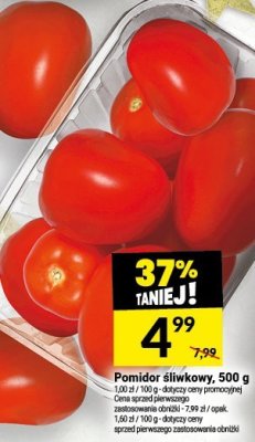 Pomidor śliwkowy, 500 g promocja w Twój Market