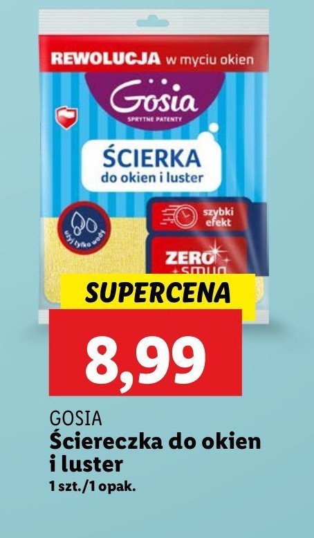 Ścierka do okien i luster Gosia promocja