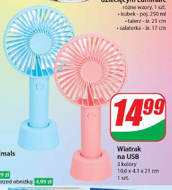 Wiatrak usb promocja w Dino