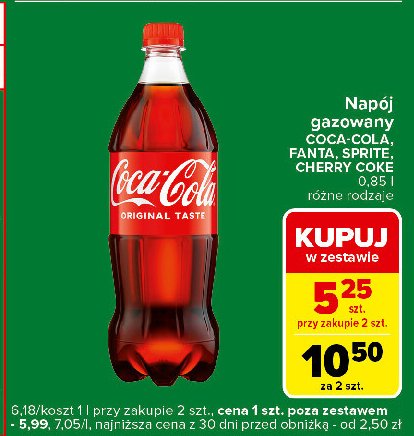 Napój CHERRY COKE promocja