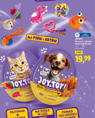 Przysmak z zabawką dla psa lub dla kota promocja w Lidl