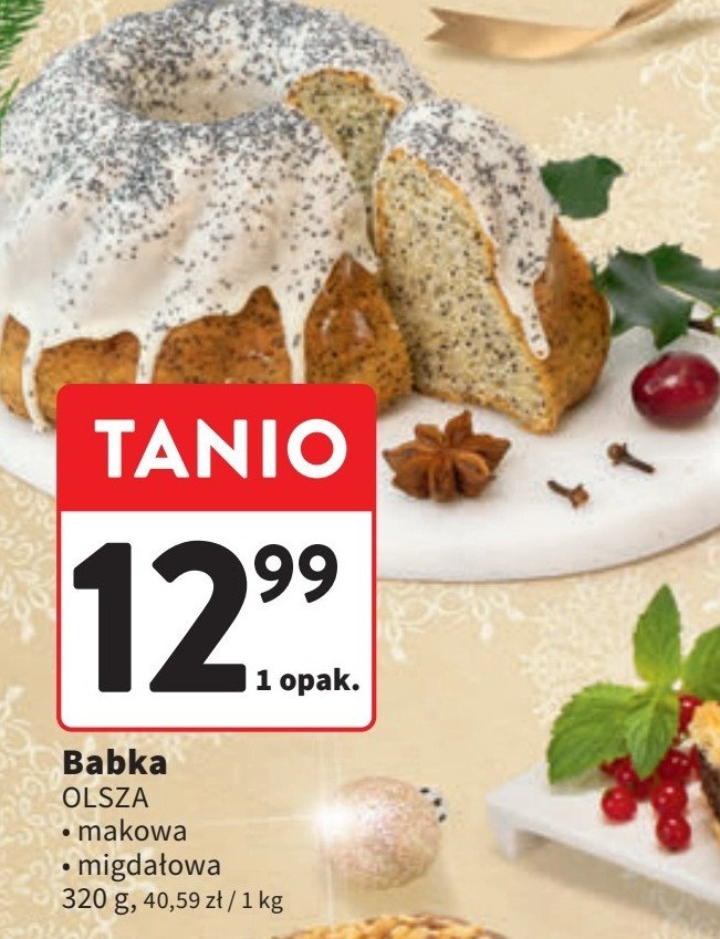 Babka makowa Cukiernia olsza promocja w Intermarche