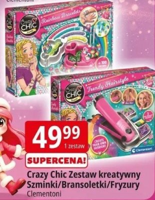 Zabawka Crazy Chic Zestaw kreatywny Szminki/Bransoletki/Fryzury promocja w Leclerc