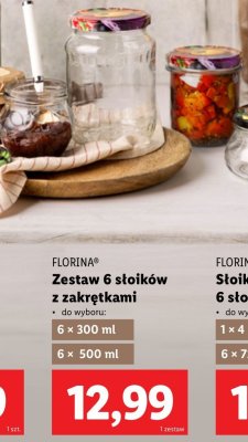 Słoik 500 ml z nakrętką Florina (florentyna) promocja