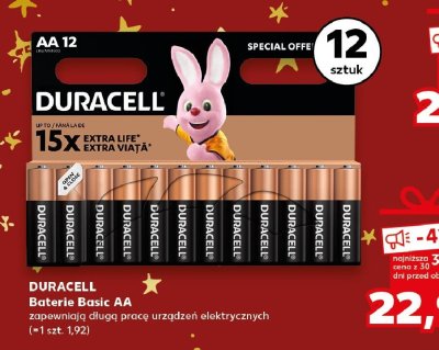 Baterie Basic AA 12 szt. promocja w Kaufland