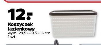 Koszyczek 艂azienkowy 29.5 x 20.5 x 16 cm promocja
