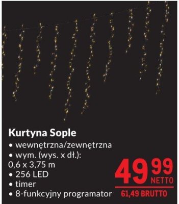 Kurtyna Sople promocja w Makro