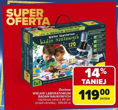 Zestaw WIELKIE LABORATORIUM BADAŃ NAUKOWYCH promocja w Carrefour