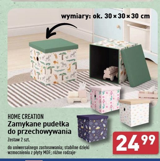 Pudełka do przechowywania Home creation promocja