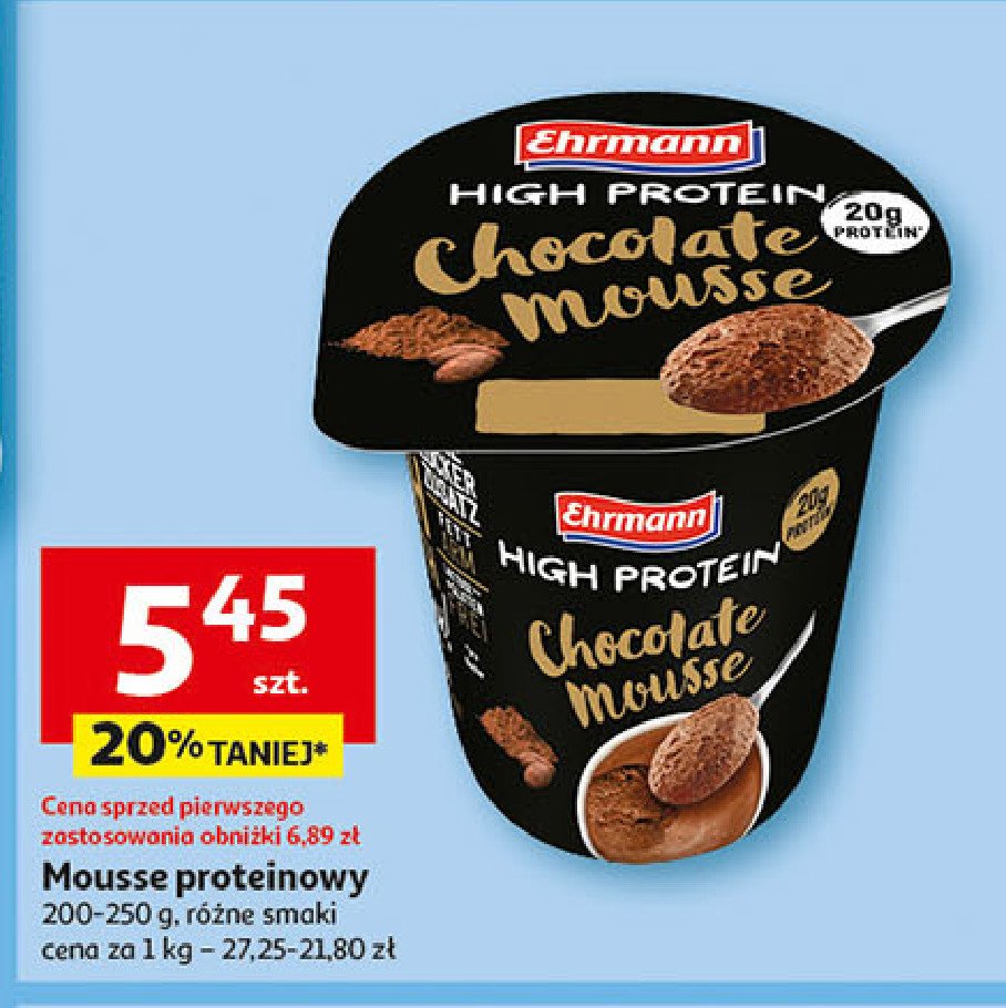 Mus czekoladowy Ehrmann high protein promocja