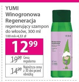Szampon winogrono regenerujący Yumi cosmetics promocja