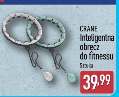 Inteligentna obręcz do fitnessu CRANE Sztuka promocja w Aldi