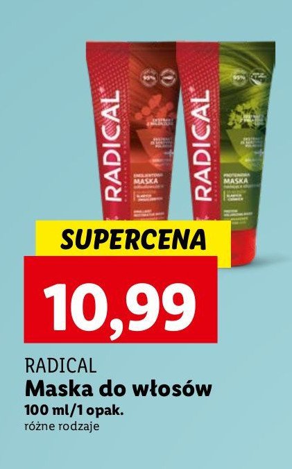 Maska do włosów nadająca objętość Radical promocja