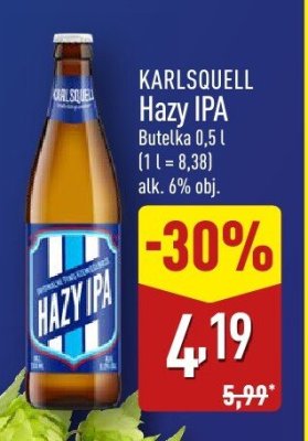 Piwo KARLSQUELL Hazy IPA promocja w Aldi