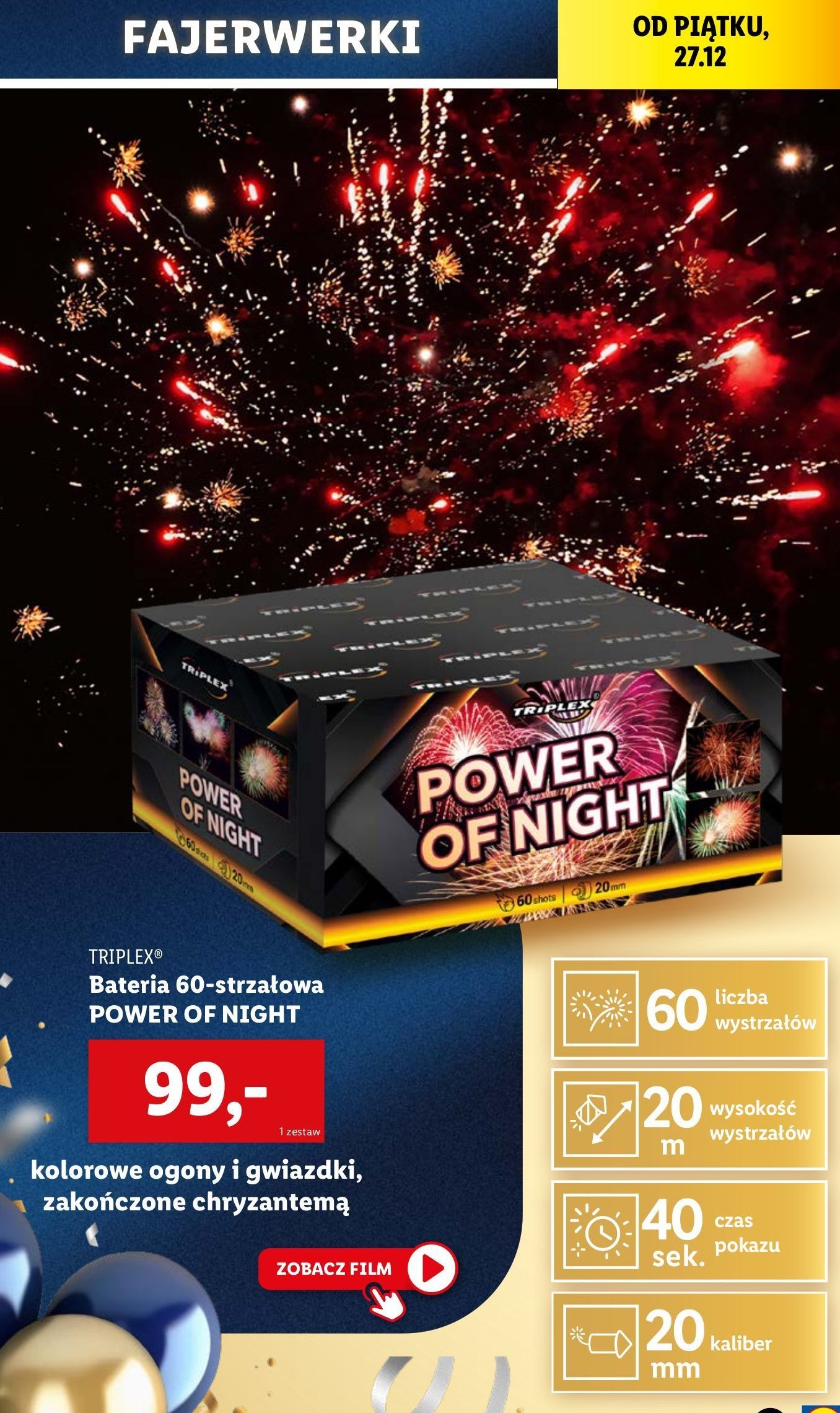 Bater power of night TRIPLEX promocja w Lidl